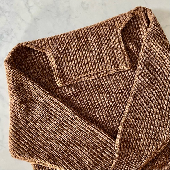 Aritzia Sweaters - Aritzia Wilfred Montpellier Turtleneck Knit Sweater - Heathered Brown